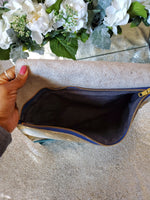 City Girl Spotted Metallic Clutch