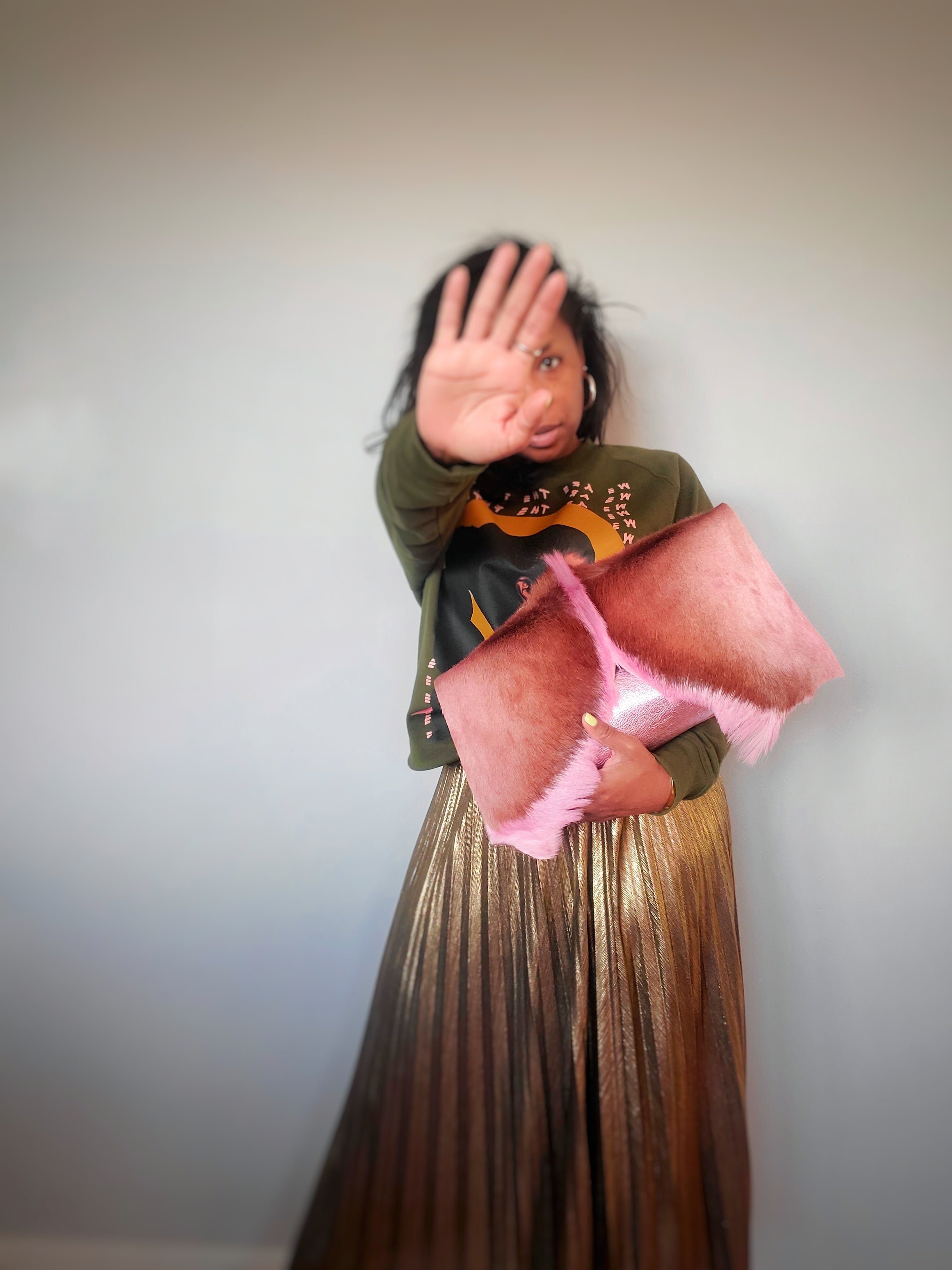 English Rose Mohawk Clutch